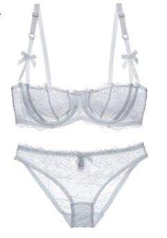 Transparent Lace Bra Panty Set – Kinky Cloth