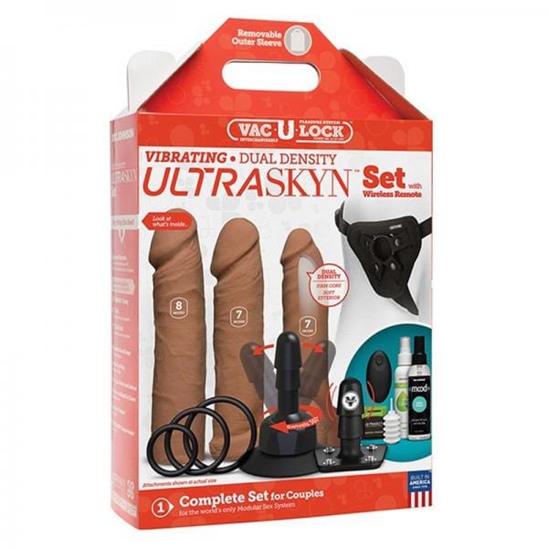 Vac U Lock Vibrating Dual Density Ultraskyn Set W Wireless Remote Ca Kinky Cloth