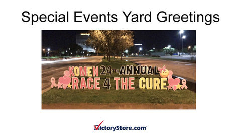 race for a cure lawn decor