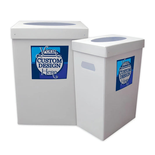 22.3 Gallons Disposable Recyclable Cardboard Trash Cans (Blank)