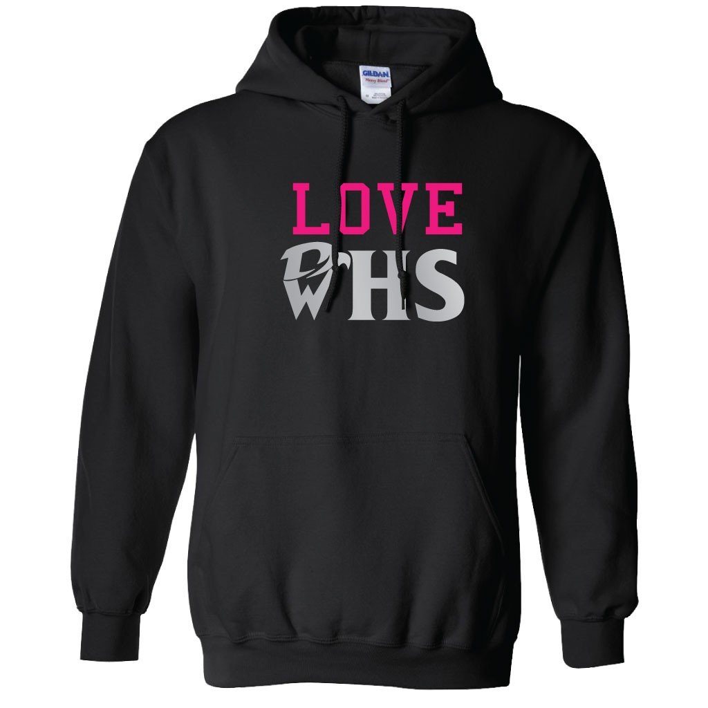 Love WHS Black Hooded Sweatshirt | VictoryStore | VictoryStore.com