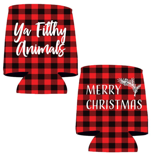 Merry Christmas Ya Filthy Animal Travel Coffee Mug – Turquoise and Tequila