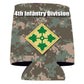 Military 4th Infantry Division Can Cooler Set of 6