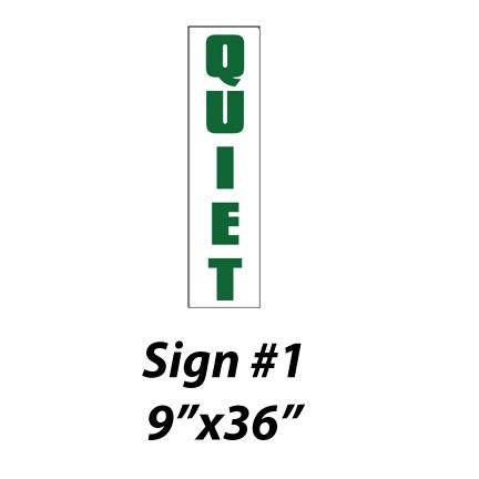 quiet please sign golf