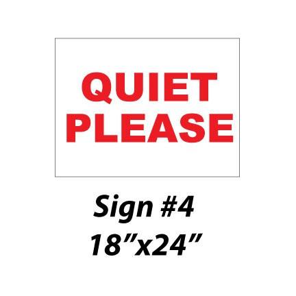 quiet please sign golf