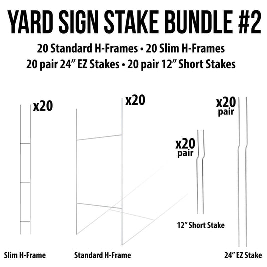 20 x 20 Number 1 Yard Signs