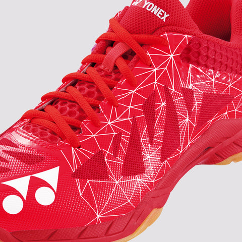 yonex red badminton shoes