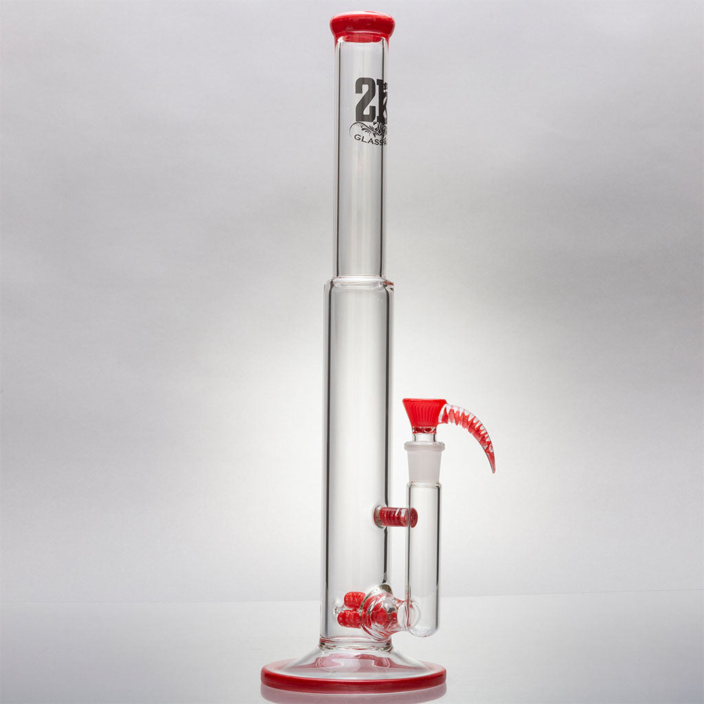 Wholesale14 Inches Triple Disc Glass Bong Straight Tube Bong Tabak Water  Pipe leveransier en fabrikant