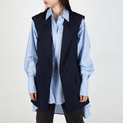 sleeveless blazer vest