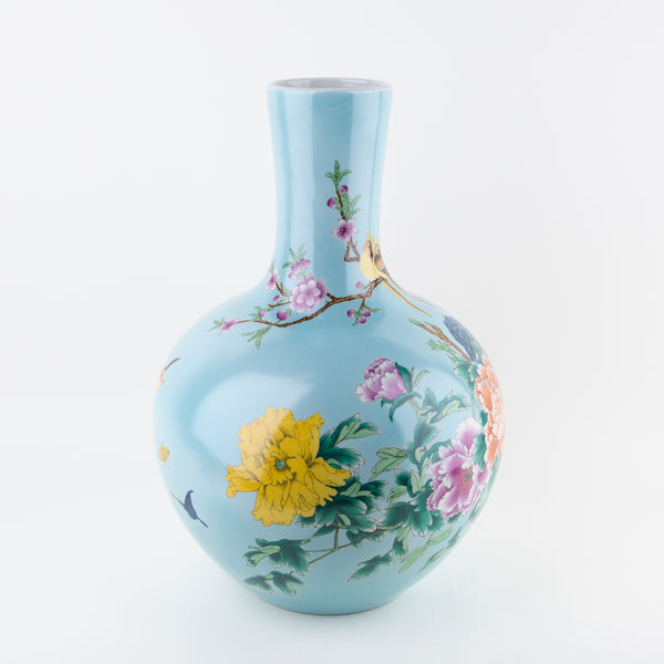 motto breedtegraad Silicium Ball Body Vase, light blue | Secret Location