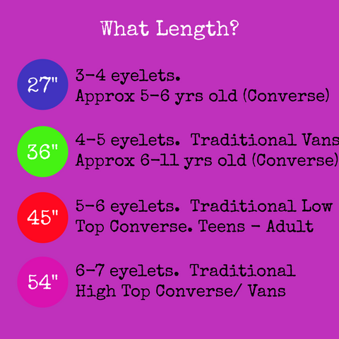 converse low top shoelace length
