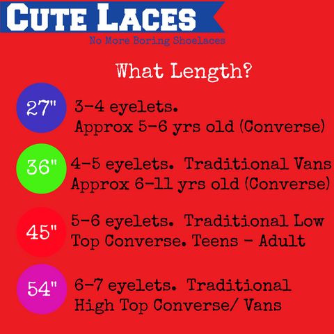 6 eyelet shoe laces