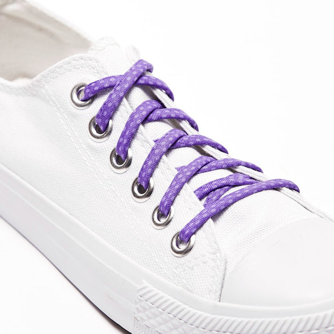 purple converse laces