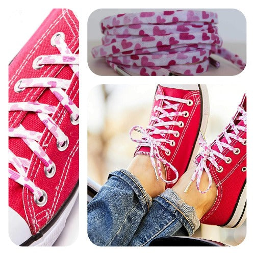 Fun Funky Shoelaces - Colorful Flat Cute Shoe Laces with Metal Tips ...