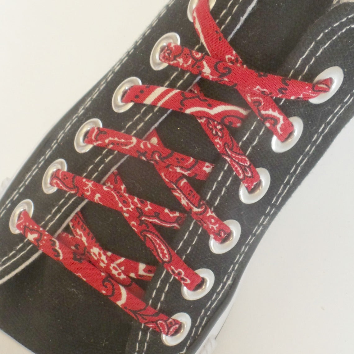 Red Bandana Shoe laces | Shoestrings - Cute Laces
