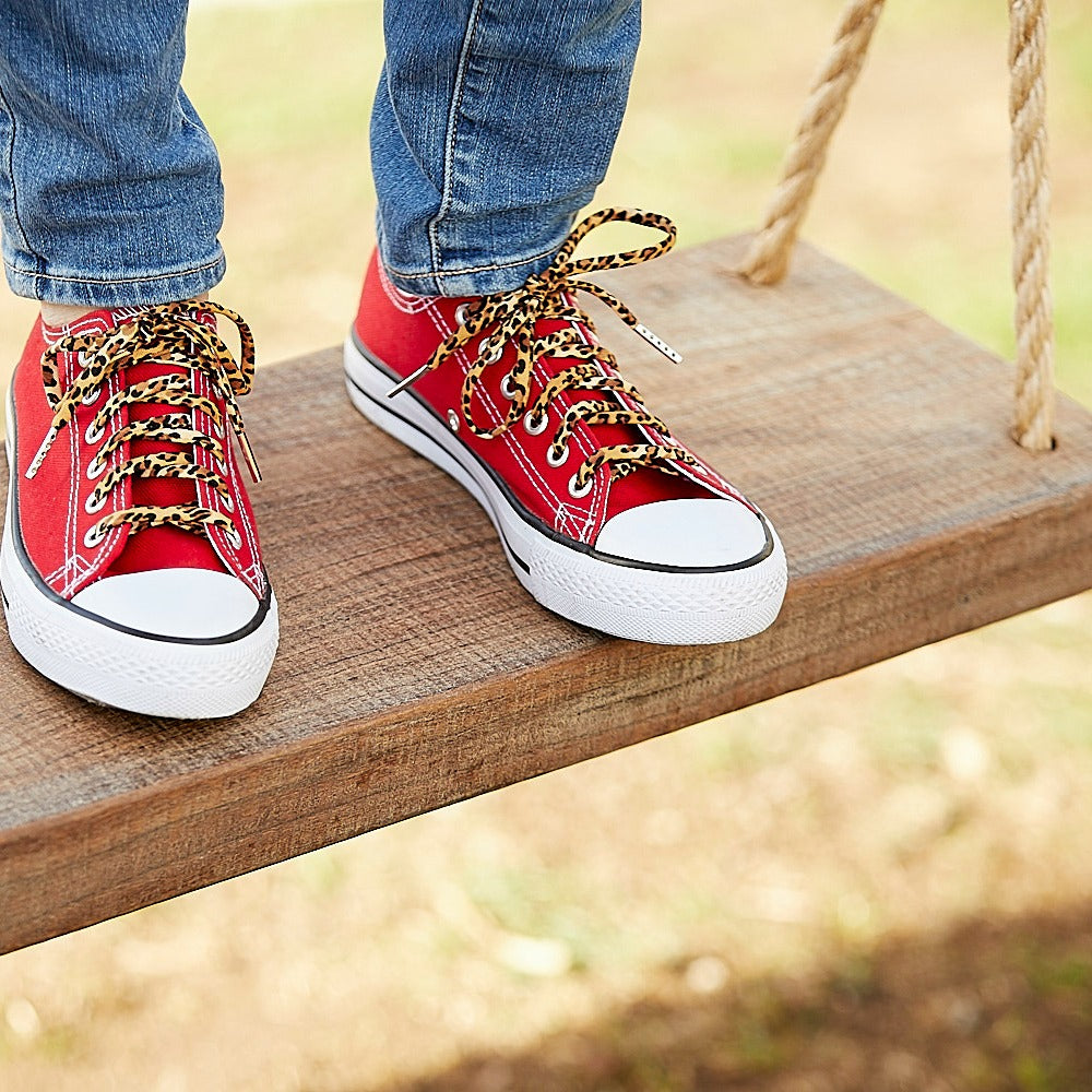 animal print shoe laces