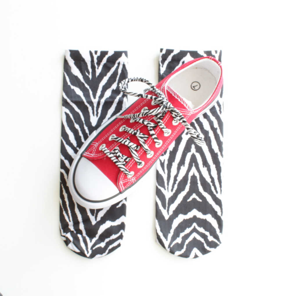 animal print shoe laces