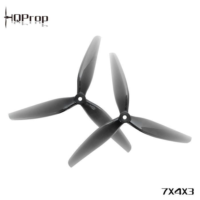 HQProp 7X4X3 Light Grey (2CW+2CCW)-Poly Carbonate - DroneRacingParts.com