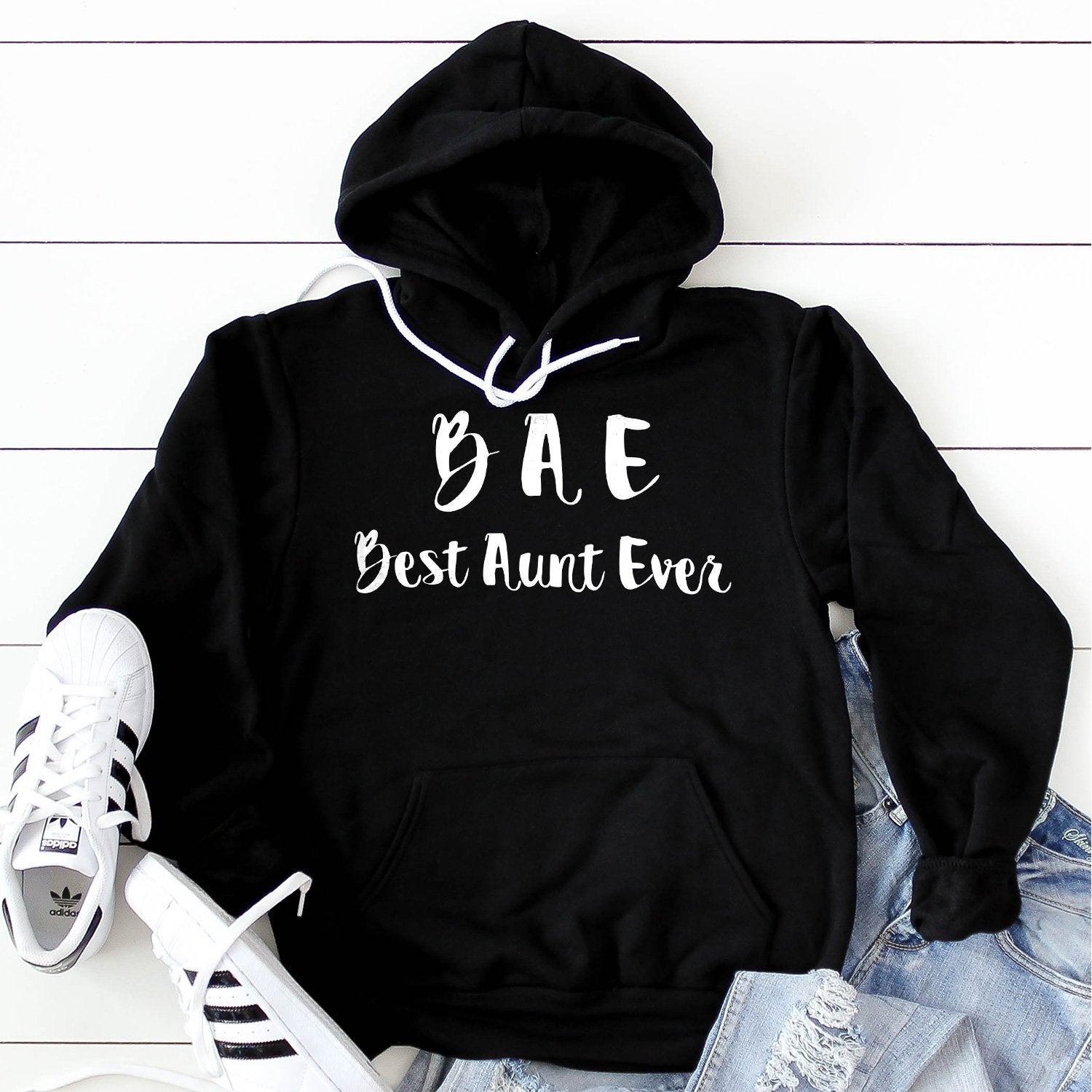 BAE BLACK/WHITE HOODIE