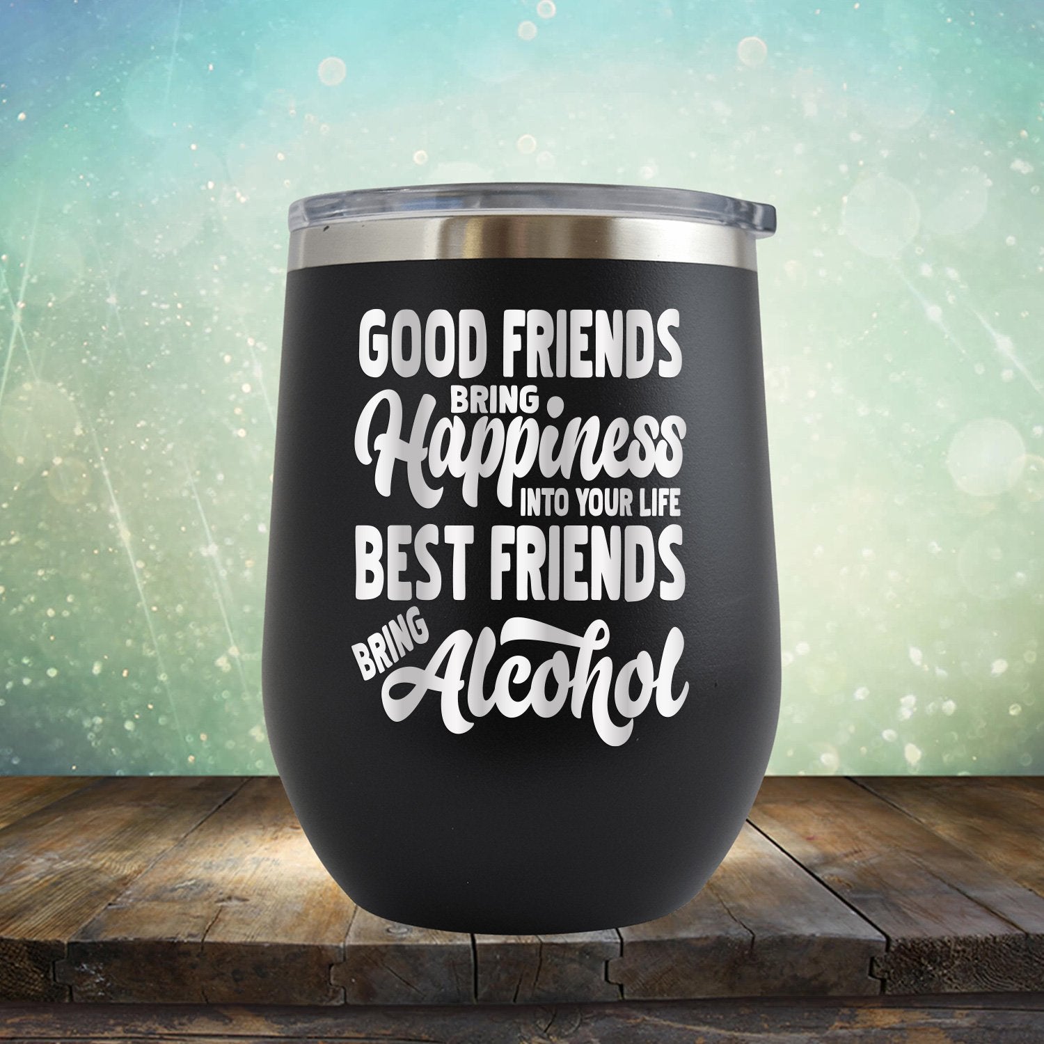 Snoopy| Good Friend Quote| Glitter| Tumbler
