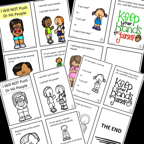 Social Story Mini S 10 Social Stories For Basic School Skills Socially Skilled Kids