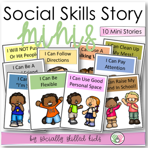 Social Story Mini's 10 Social Stories For Basic School Skills 