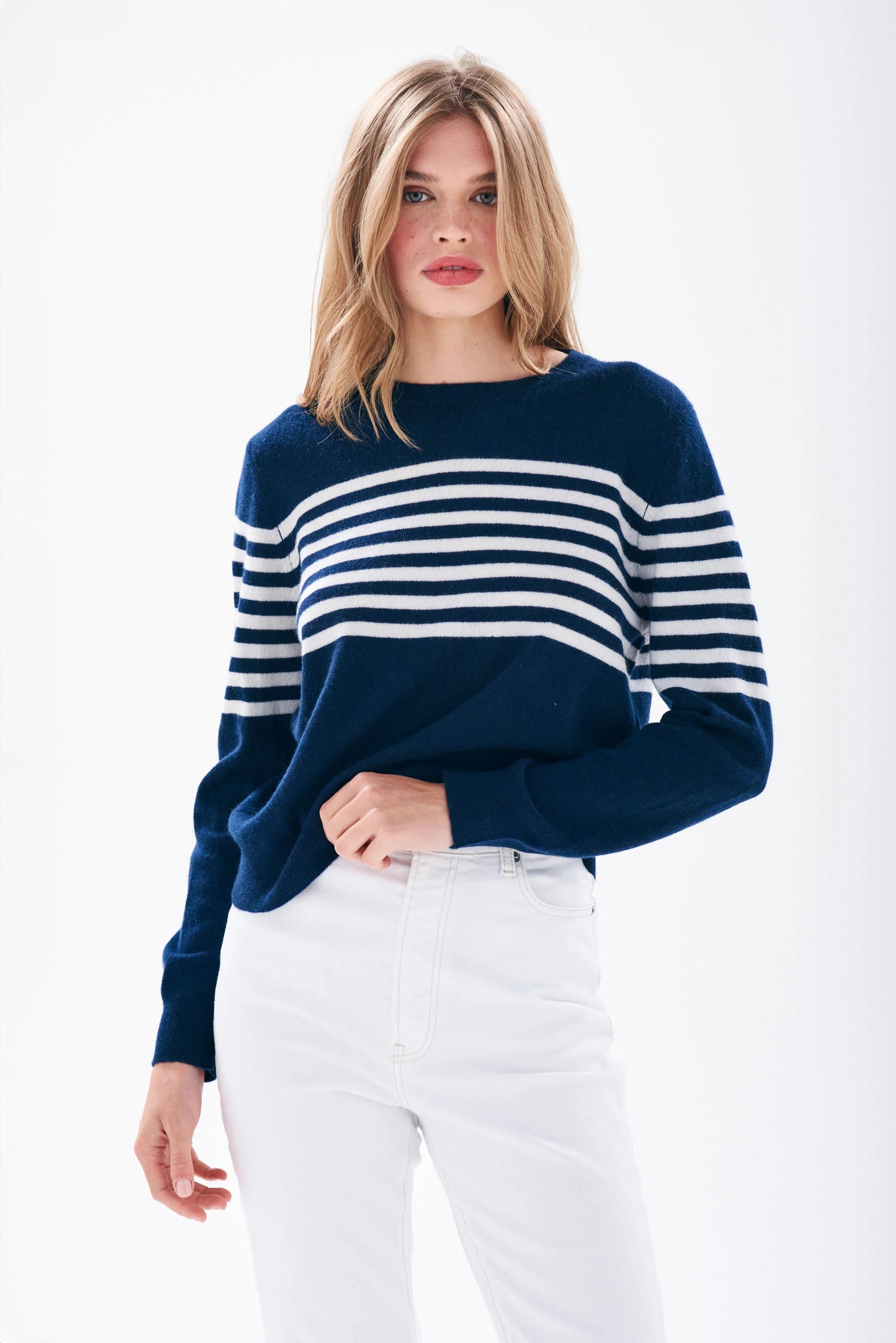Jumper 1234 Cashmere Stripe Crew