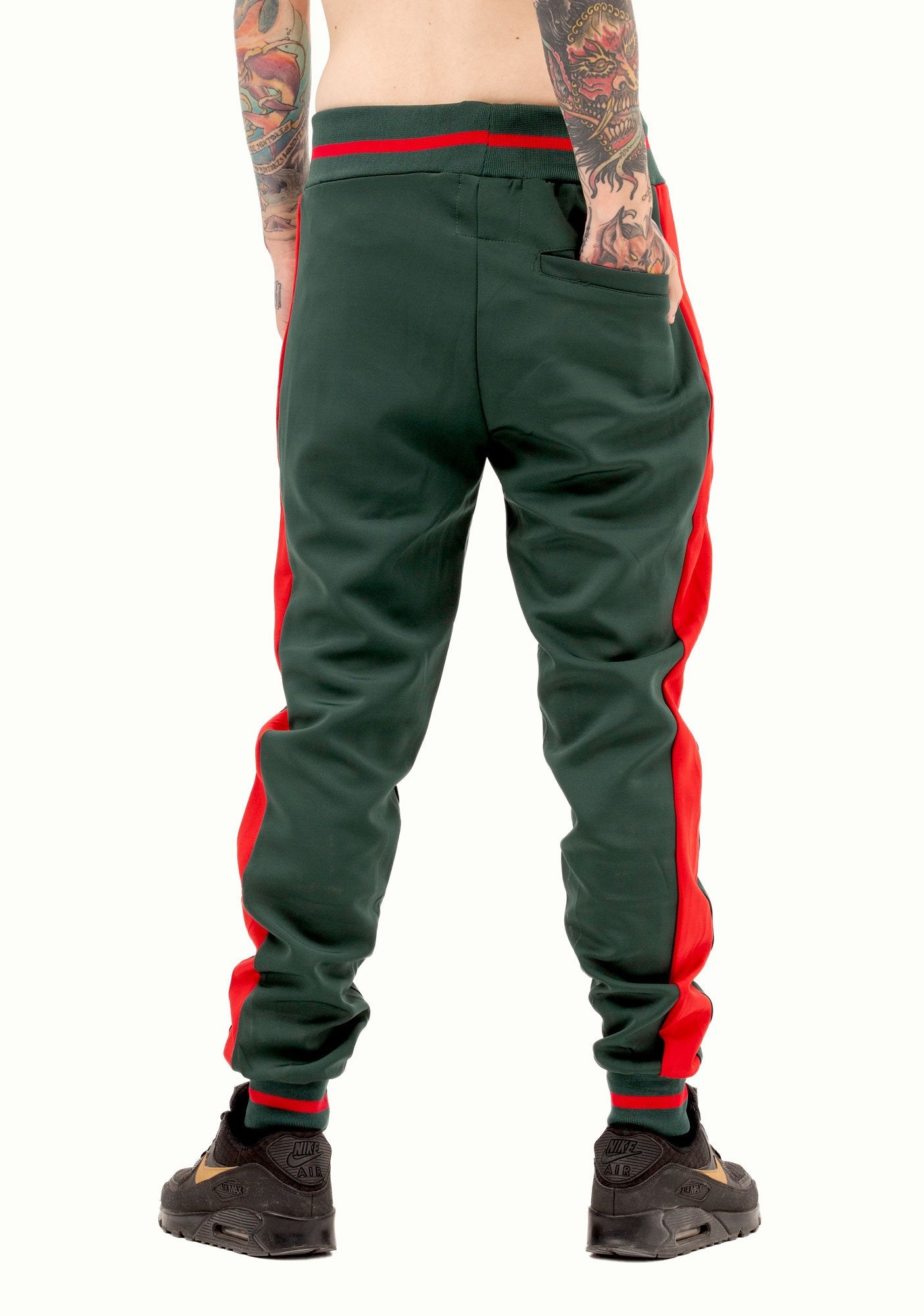 womens camo pants with red stripe