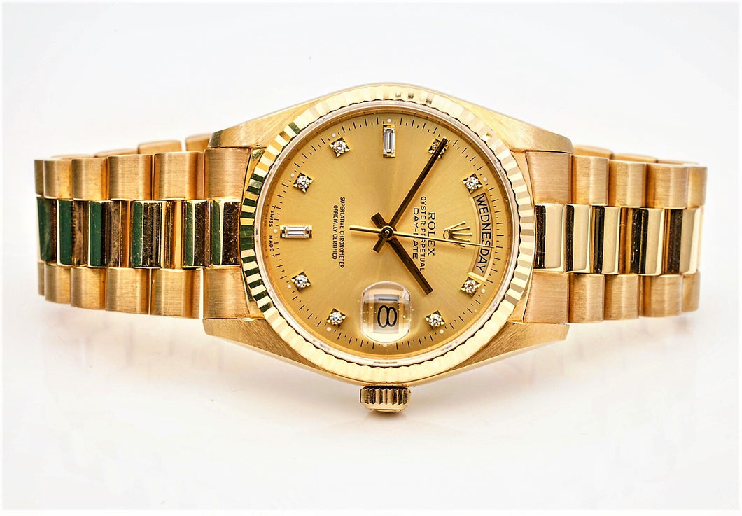 ROLEX 18038 DAYDATE 18K GOLD MEN'S 