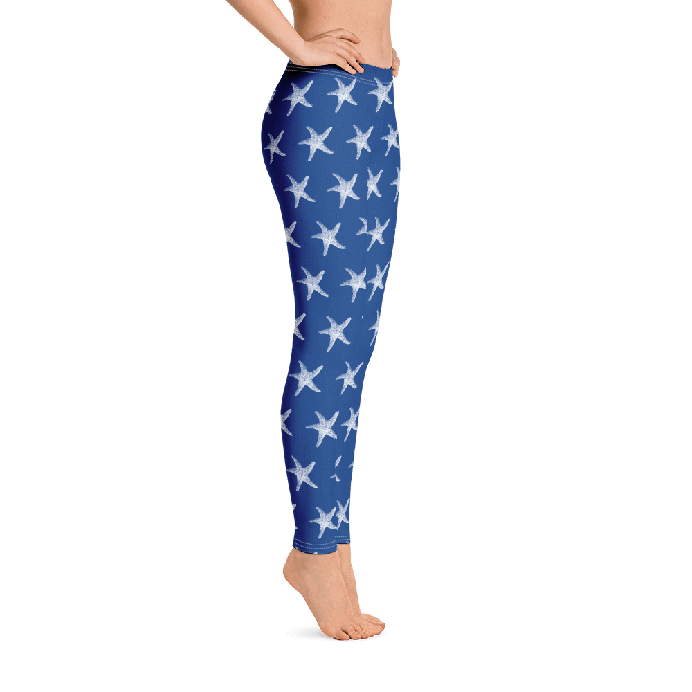 Blue Starfish Leggings