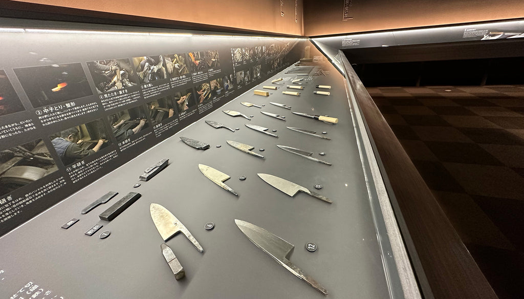 Display at the Knife Museum in Sakai City, Japan