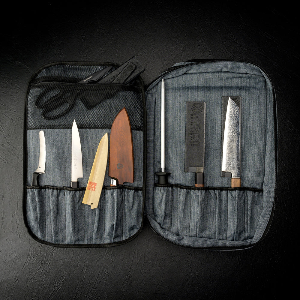 Canvas & Leather Knife Roll - Proper Apron Company – Element Knife Company