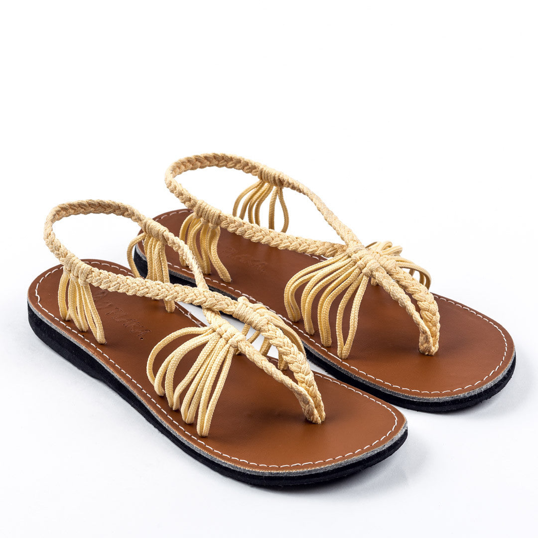 Seashell Summer Sandals for Women | Sweet-Ivory - Plaka Sandals
