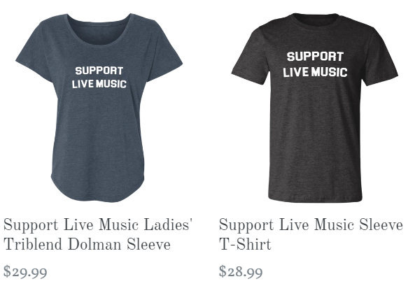 Support live music shirt