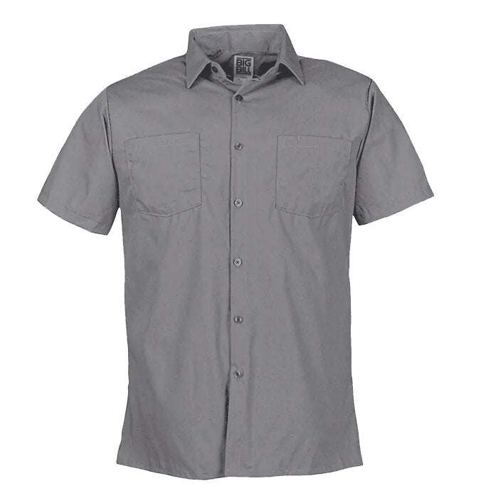 Big BIll Lightweight Poplin Short-Sleeve Industrial Work Shirt