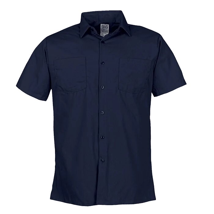 Big BIll Lightweight Poplin Short-Sleeve Industrial Work Shirt