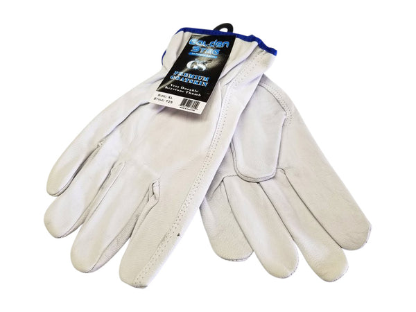 Golden Stag Winter Fleece Lined Double Palm Cowhide Glove, Driver Glove,  Heavy Duty, Rolled Cuff, Working Glove,WINTER LINED Small, 207F:  : Tools & Home Improvement