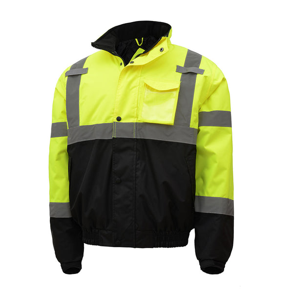 Tough Duck® Workwear WJ30 Black Hooded Duck Bomber Jacket, Water and Wind  Resistant - 4X-Large Tall.