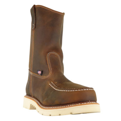 wellington wedge sole work boots