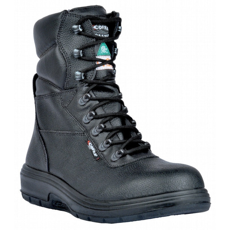 flat steel toe boots