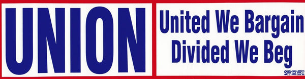 Proud to Be A Union Cabinet Maker' Bumper Sticker