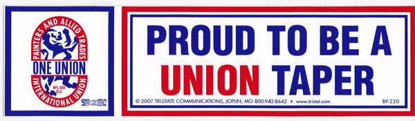 Union Wife Overlay bumper sticker