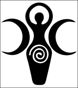 Spiral Goddess decal - black – Pagan Markets