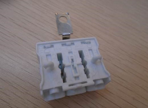 LED ceiling light terminal block back view