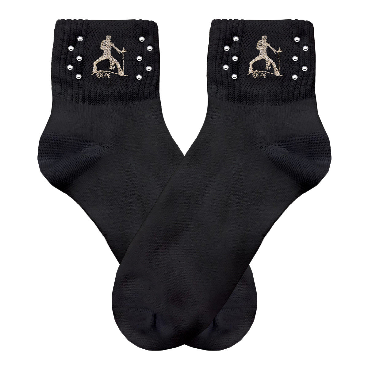 Elvis Silhouette Rhinestone Socks - Graceland Official Store