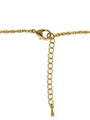 Lowell Hays Gold Plated Nugget Cross Necklace Chain Clasp Detail