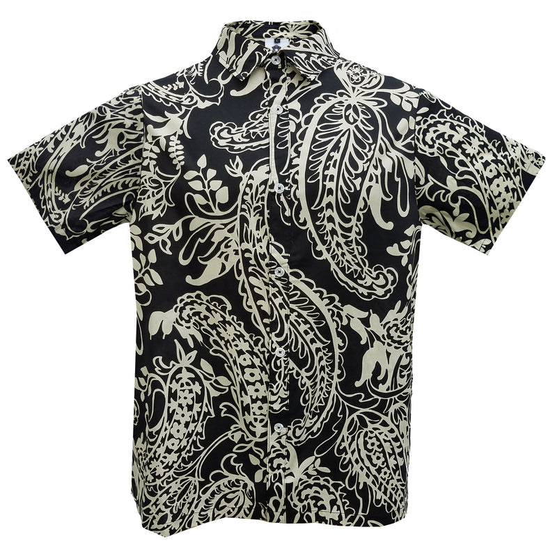 Authentic Elvis Black And White Paisley Woven Shirt - Graceland ...