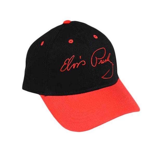 Elvis Presley Signature Black Cap with Red Bill - Graceland Official Store