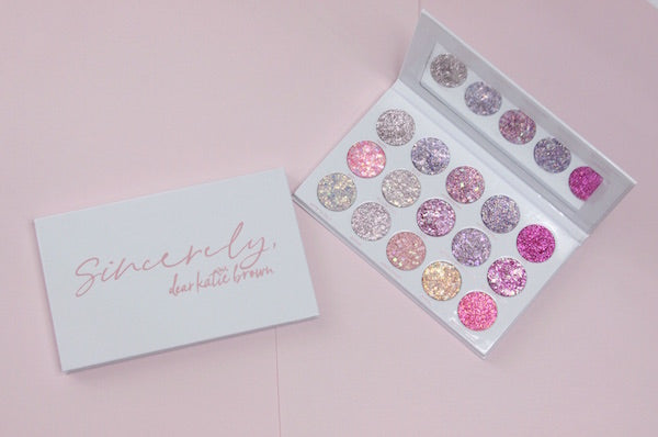 Sincerely Dear Katie Brown Pressed Glitter Palette Dear Katie Brown