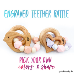 personalised baby teether